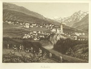 1870년경 스쿠올. 하인리히 뮐러의 에칭