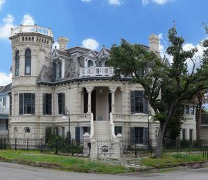 갤버스턴에는 복원된 빅토리아 양식의 주택이 많다.