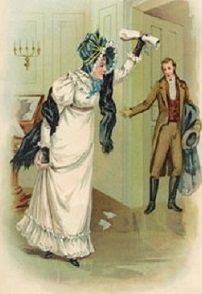 화이트 하우스 화재 전에 귀중한 문서를 대피시키는 돌리 매디슨을 그린 19세기 말 삽화