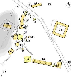 고전기 말기(기원전 300년경) 아테네 아고라 평면도