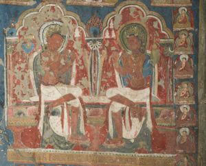 문수보살과 미륵보살, 라다크 사스폴 동굴