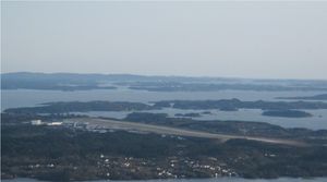 플레스란드 공항의 조감도