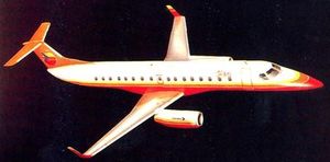 후퇴익과 언더윙 엔진을 갖춘 개정된 디자인