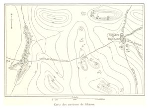 시카소와 주변 지역 지도, 1892년