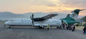 2022년 11월 포카라 공항에서의 9N-ANC