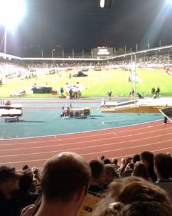 구 레치그룬트 경기장의 마지막 육상 경기 모습 (2006년 8월)