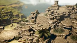 옥토패스 트래블러는 개발자들이 "HD-2D"라고 부르는 미학을 특징으로 한다.