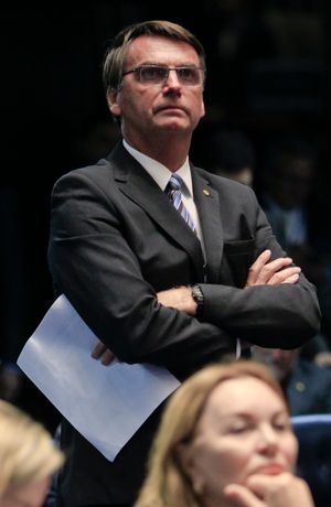 자이르 보우소나루 당원이 연방 상원을 방문했다