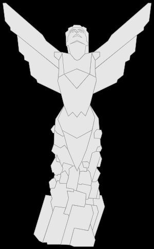 키일리와 웨타 워크숍이 디자인한 어워드 트로피 일러스트레이션