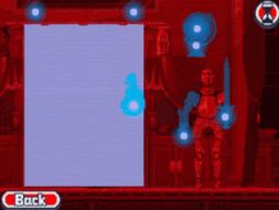 시셀이 유령 트릭으로 갑옷을 조작하는 모습