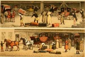 세인트 마틴 르 그랜드 1838년 불 앤 마우스(Bull and Mouth) 마당