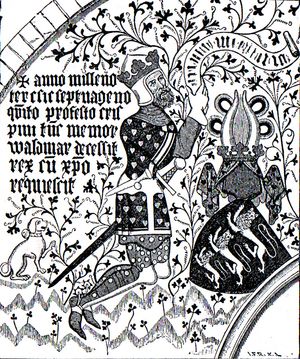 발데마르 4세(발데마르 아테르다그)의 모습이 네스트베드 성 베드로 교회의 프레스코화에 묘사되어 있다.