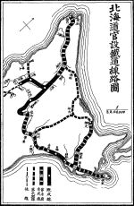 1906년 홋카이도 관설 철도 노선도