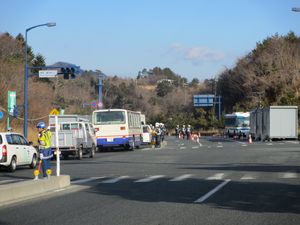 나라하 (후쿠시마 제1 원자력 발전소 사고로 인한) 핵 배제 구역 장벽 (2012년 2월 27일)