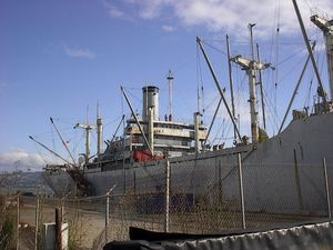 SS 레드 오크 빅토리가 브릭야드 코브의 페리 포인트에 정박한 모습, 2006.