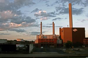 뮌스터 항구의 GuD 발전소