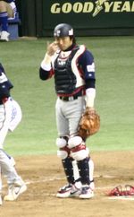 2006년 월드 베이스볼 클래식 일본 대표팀 시절의 아이카와