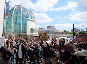 2020년 산호세에서 열린 흑인의 생명은 소중하다/조지 플로이드 시위