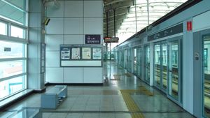 상행 승강장 (2018년 3월)