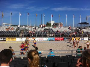 란데르스 트론홀멘에서 열린 국제 비치 핸드볼 토너먼트