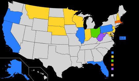 1956년 민주당 대통령 예비선거 결과