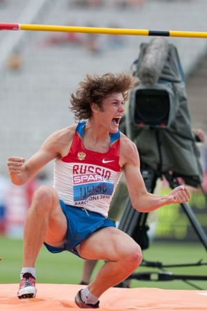 2010년 유럽 선수권 대회에서 은메달을 목에 건 이반 우호프