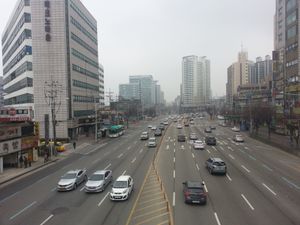 안양시 동안구 호계3동 인근의 모습