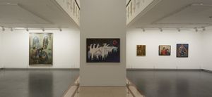 샤르자 미술관의 바르질 예술 재단의 현대 미술 전시회