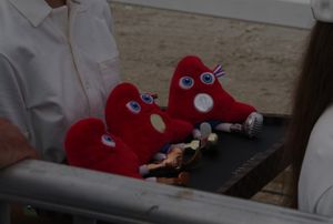 메달 수상자에게 수여되는 프리주(Phryge) 봉제 인형