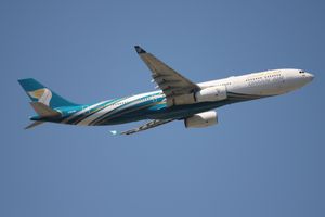 2024년 구조 조정 조치로 인해 퇴역한 오만 항공의 구 에어버스 A330-300 항공기