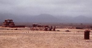 1972년 도파르 전쟁 당시 살랄라 공군 기지의 비행장 방어 시설.