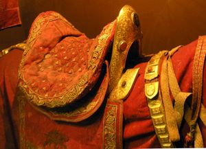 16세기와 17세기에 흔히 볼 수 있었던 안장