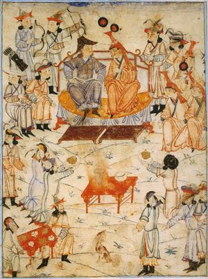 바울치가 시중을 드는 모습 (『집사』)