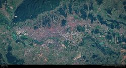 센티넬-2A가 촬영한 자그레브 (2016년)