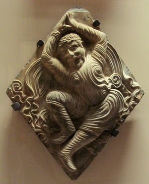 소그드어 후텡 댄서, 당나라, 7세기, 중국 후난 안양 수정사 탑