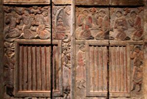 북주 시대 시안의 위르카크 묘에 있는 소그드 음악가들