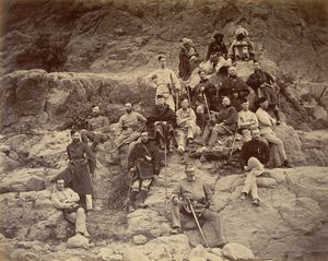 알리 마스지드 전투 현장의 영국군