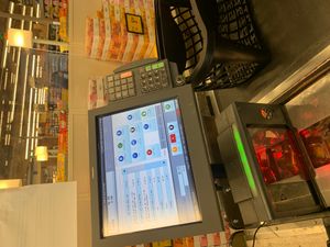 캘리포니아의 슈퍼마켓에서 판매 시점 인터페이스