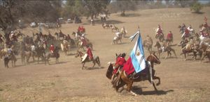 구에메스와 그의 가우초: 재현