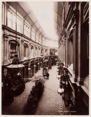 Royal Arcade, Sydney, 1892