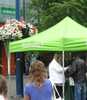 핀란드 중앙당 부스 (유배스퀼래)