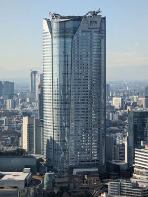 아자부다이 힐스 모리 JP 타워에서 바라본 모리 타워