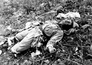 1051고지에서 전사한 중공군 병사