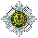 스코트 가드(Scots Guards)의 연대 휘장.