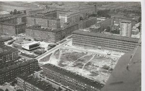 1950년대 코슈트카에 건설 중인 그룬발트 광장