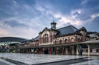 대만의 국정 고적으로 지정된 타이중역 2대 역 건물 (1917년 준공)