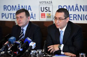 폰타, PNL 대표 크린 안토네스쿠와 함께 사회자유연합(USL)을 이끌었다