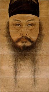 증손자 윤두서의 자화상