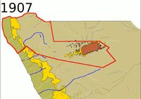 1907년부터 1970년까지 공원 경계 변화