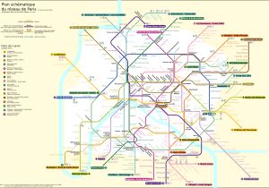 파리 메트로의 노선도